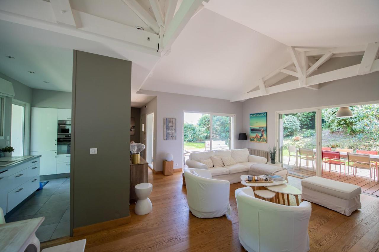 Villa Spacieuse A Arcachon, Proche Plages, Jardin Exteriér fotografie